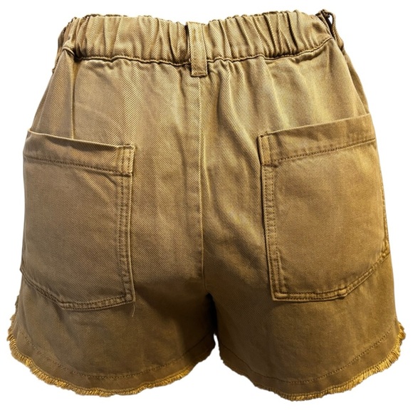 YFB Young Fabulous & Broke High-Waisted Shorts in Camel - Size L - Picture 6 of 10